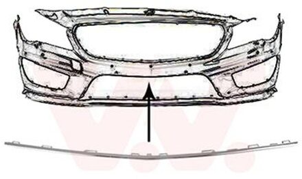 Mercedes Benz Sier- / beschermingspaneel, bumper 2937580