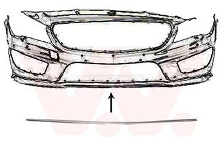 Mercedes Benz Sier- / beschermingspaneel, bumper 2937585