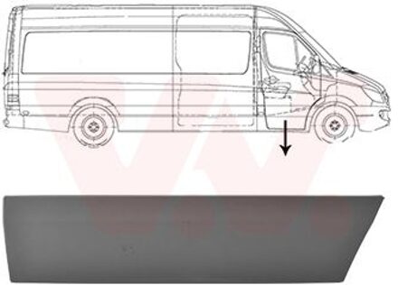Mercedes Benz Sier- / beschermingspaneel, deur 3077424