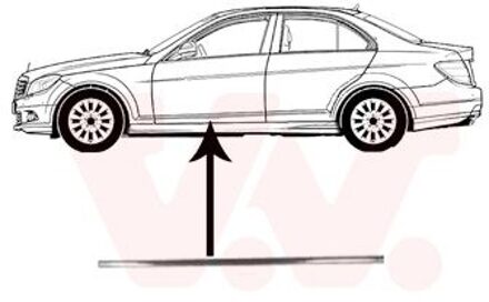 Mercedes Benz Sier- / beschermingspaneel, deur 3091423