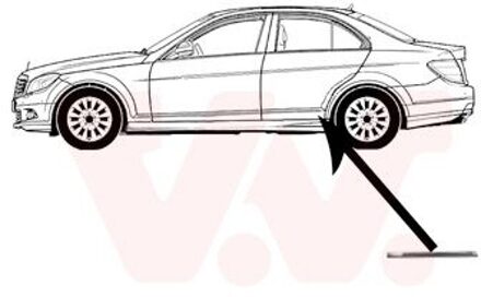 Mercedes Benz Sier- / beschermingspaneel, deur 3091425