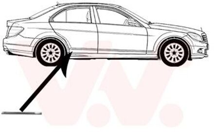 Mercedes Benz Sier- / beschermingspaneel, deur 3091426