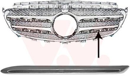 Mercedes Benz Sier- / Beschermingspaneel, radiateurgrille 2932417
