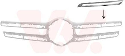 Mercedes Benz Sier- / Beschermingspaneel, radiateurgrille 3074415