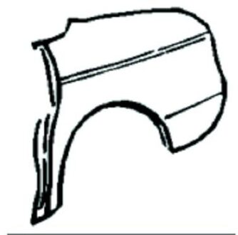 Mercedes Benz Sier- / beschermingspaneel, zijwand 1611037