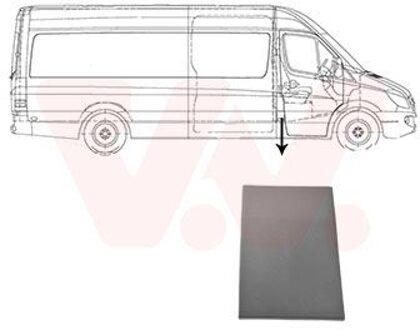 Mercedes Benz Sier- / beschermingspaneel, zijwand 3077416