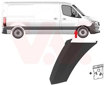 Mercedes Benz Sierlijst R. Voorspatbord 2973402