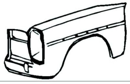 Mercedes Benz Spatbord 1610006