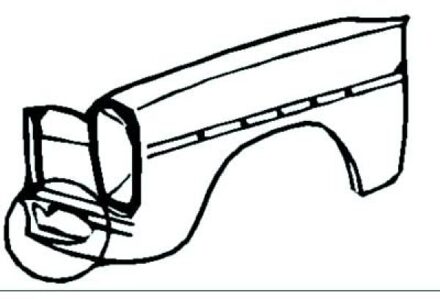 Mercedes Benz Spatbord 1610106