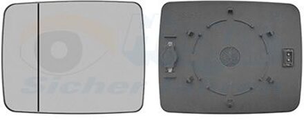 Mercedes Benz Spiegelglas, buitenspiegel 3099837