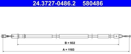 Mercedes Benz Trekkabel, parkeerrem 24372704862