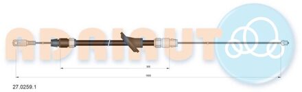 Mercedes Benz Trekkabel, parkeerrem 2702591