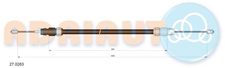 Mercedes Benz Trekkabel, parkeerrem 270263