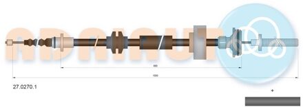 Mercedes Benz Trekkabel, parkeerrem 2702701