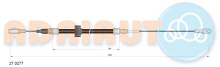 Mercedes Benz Trekkabel, parkeerrem 270277