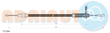 Mercedes Benz Trekkabel, parkeerrem 270294