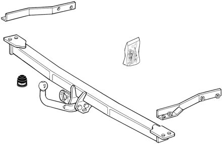 Mercedes Benz Vaste trekhaak