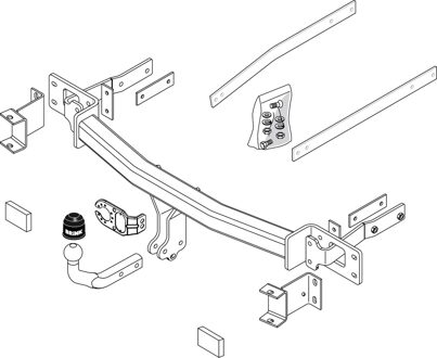 Mercedes Benz Vaste trekhaak