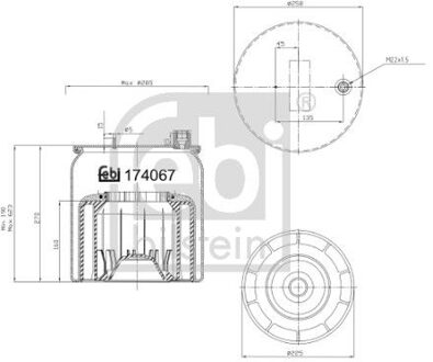 Mercedes Benz Veerbalg, luchtvering 174067