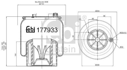 Mercedes Benz Veerbalg, luchtvering 177933