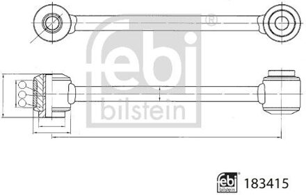 Mercedes Benz verbindingsstang 183415