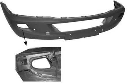 Mercedes Benz VOORBUMPER met MISTLICHTGAT met PDC-GATEN 3077577