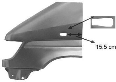 Mercedes Benz Voorspatbord Links Rechthoekig Zijknipperlichtgat 3075655