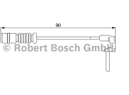 Mercedes Benz Waarschuwingscontact, remvoering-/blokslijtage achter