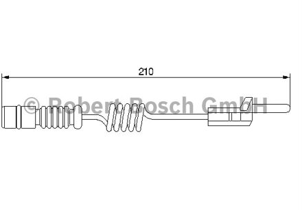 Mercedes Benz Waarschuwingscontact, remvoering-/blokslijtage achter