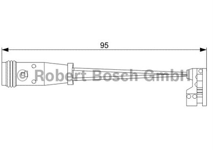 Mercedes Benz Waarschuwingscontact, remvoering-/blokslijtage achter