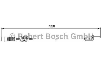 Mercedes Benz Waarschuwingscontact, remvoering-/blokslijtage achter