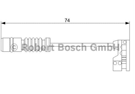 Mercedes Benz Waarschuwingscontact, remvoering-/blokslijtage achter