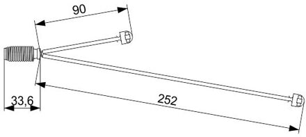 Mercedes Benz Waarschuwingscontact, remvoering-/blokslijtage AP1051