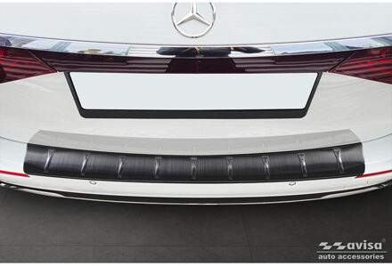 Mercedes Benz Zwart RVS Achterbumperprotector passend voor Mercedes E-Klasse (S214) Estate 2023- 'Ribs' AV245314