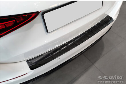 Mercedes Benz Zwart RVS Bumper beschermer passend voor Mercedes C-Klasse W206 Kombi 2021- 'Ribs' AV245267