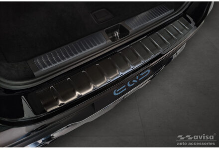 Mercedes Benz Zwart RVS Bumper beschermer passend voor Mercedes EQS SUV (X296) 2022- 'Ribs' AV245298