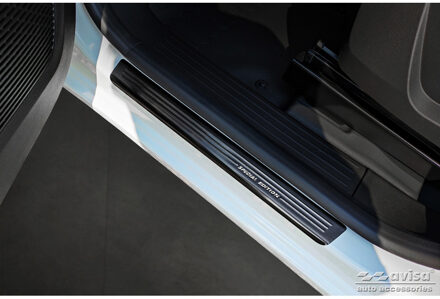 Mercedes Benz Zwart RVS Instaplijsten passend voor Renault Kangoo III Furgon 2021- - 'Special Edition' - 4-delig AV218027