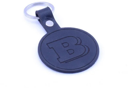 MERCEDES BRABUS leather key key ring key chain Schlüsselring porte-cles portachiavi laser cut Size: 68x46x3mm