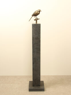 Merel uit brons, 14 cm