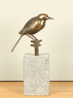 Merel uit brons, 14 cm
