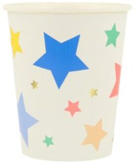 Meri meri - bekertjes papier à 8 stuks, happy birthday