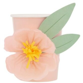 Meri meri - bekertjes papier à 8 stuks, papieren bloem, magical princess