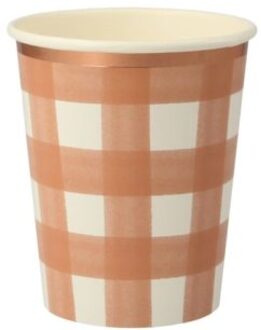 Meri meri halloween bekertjes karton pompoen à 8 stuks