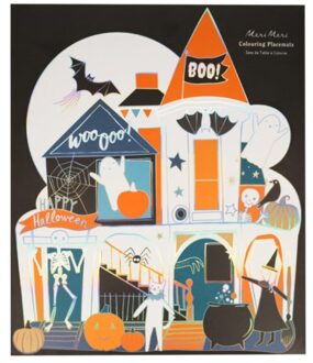 Meri Meri halloween - bekertjes papier à 8 stuks, strepen zilver