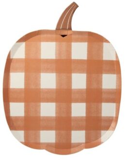 Meri Meri halloween bordjes papier pompoen à 8 stuks