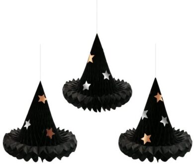 Meri Meri halloween - halloweendecoratie honeycomb, heksenhoed