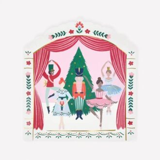 Meri meri kerst borden notenkraker ballet podium