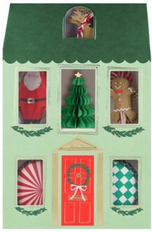 Meri meri kerst - cupcake kit festive house