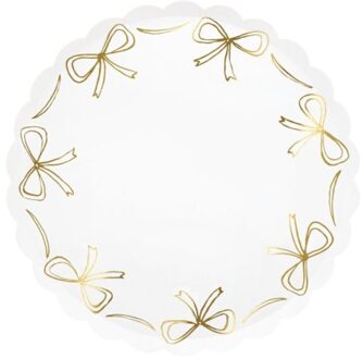 Meri meri kerst dinerborden gouden strik