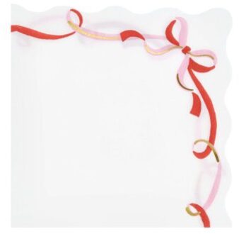 Meri meri kerst grote servetten lint strik